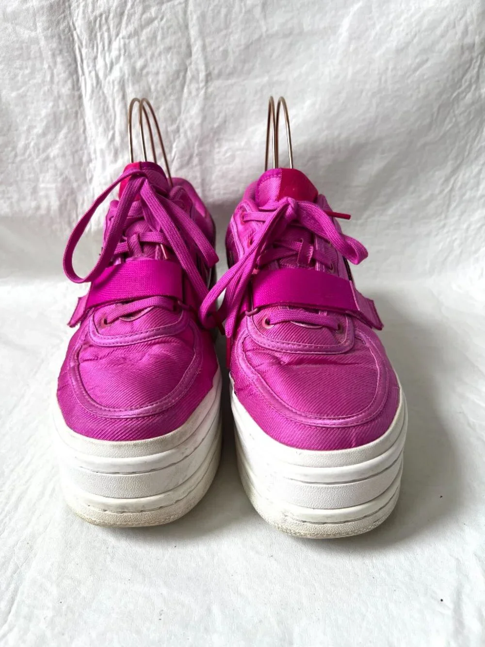 Nike platform sneakers Vandal 2K Hyper Magenta pink nylon strap womens 11 shoes